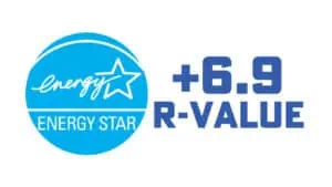 6.9 tested R-value to help insulate your home